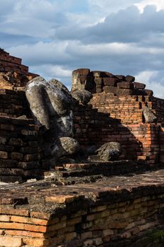 Phra Phai Luang Temple Is a temple for Theravada Buddhist monks Under the Maha Nikai Located in the Sukhothai Historical Park Art is Khmer Bayon style. : SUKHOTHAI,THAILAND - JULY,01,2018