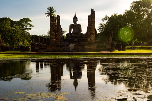 Wat Mahathat is a temple in Sukhothai town since ancient times. And is the temple of Sukhothai Kingdom Wat Mahathat is located in the Sukhothai Historical Park. :SUKHOTHAI,THAILAND-JULY,01,2018