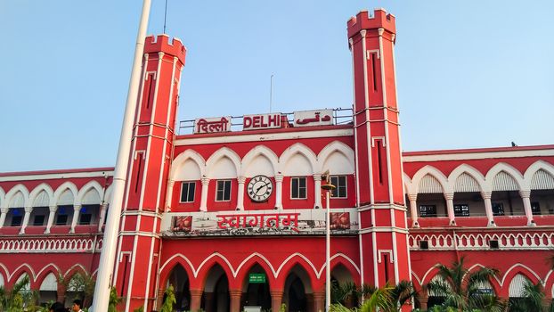 Old Delhi Railway Station or Delhi Junction, the oldest railway station of Delhi city and It is one of the busiest railway stations in India in terms of frequency. Delhi India Asia Pac August 15 2019