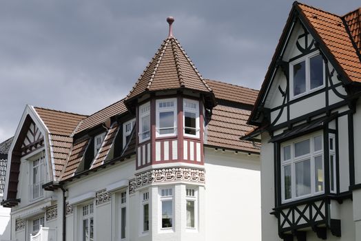 Exterior view of a villa in Hamburg, Germany.