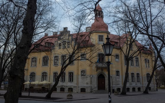 April 20, 2018, Tallinn, Estonia. Street of the old town in Tallinn.