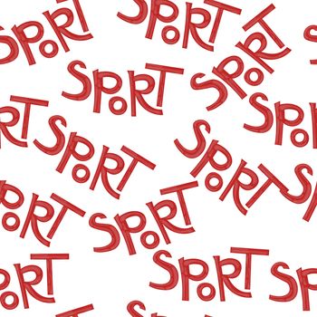 seamless pattern from word sport for packaging.