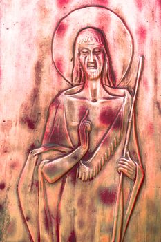 An icon depicting Jesus' passion and death.