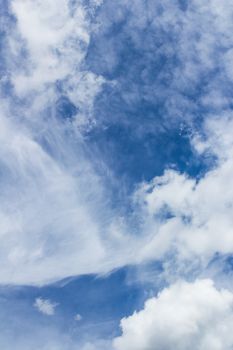 Amazing sky with clouds background.