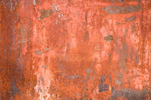 Grunge background of a horizontal panel rusty.
