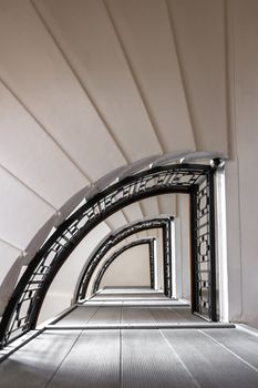 Stairwell in an Italian palace vintage.