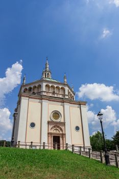 Church of Crespi d'Adda, Capriate San Gervasio, Bergamo, Lombardy / Italy - June 15 2018: