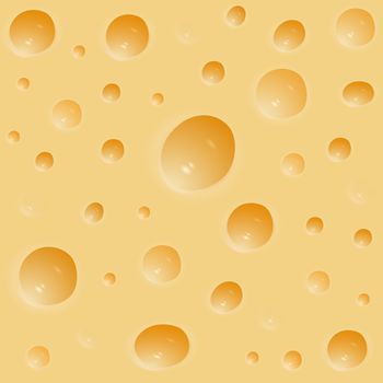 Cheese background with a beautiful texture with dimples. Food product.