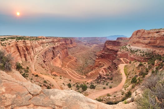 Shafer Canyon Trail in Canyonlands National Park, Utah, U.S.A.