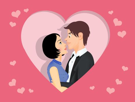 illustration of couple that you love