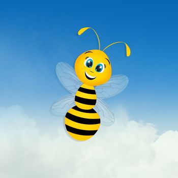 funny illustration of bees