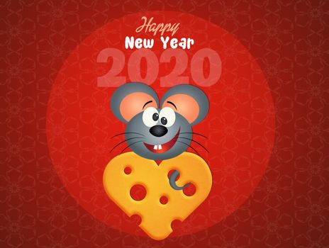 illustration of Chinese Year of the rat