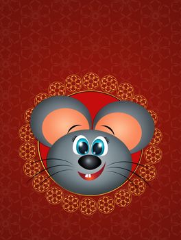 illustration of rat celbrate the Chinese New Year