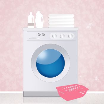 illustration of washing machine
