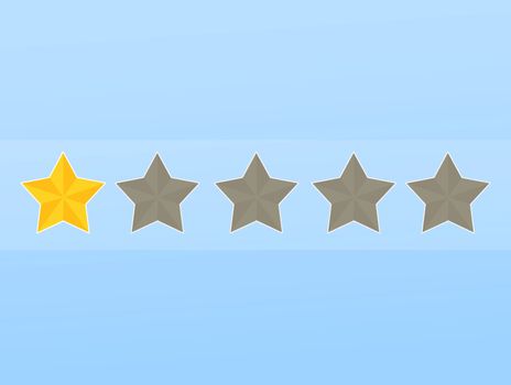 illustration of review stars