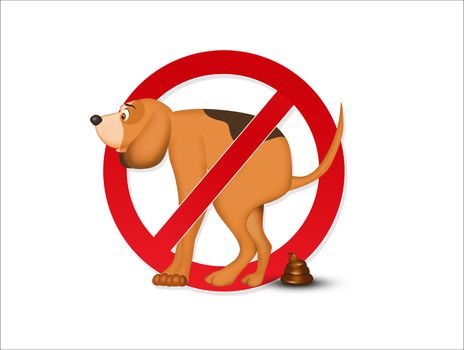 illustration of please collect the poop of your dog