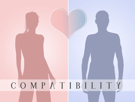 illustration of compatibility between men and women