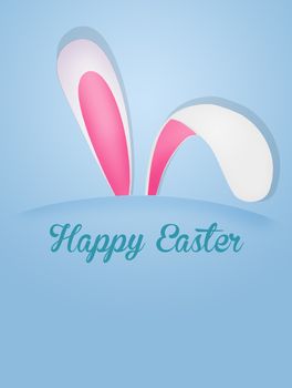 illustration of bunny ears at Easter