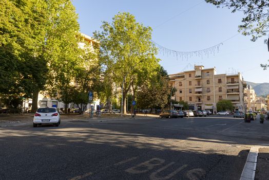 terni,italy august 21 2020:square of Dalmazia in the center of Terni