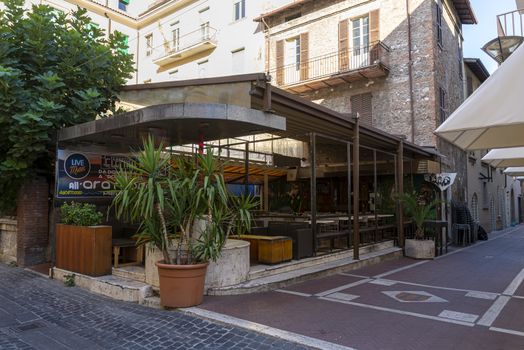 terni,italy august 21 2020:La Terrazza meeting point for nightlife in the center of Terni