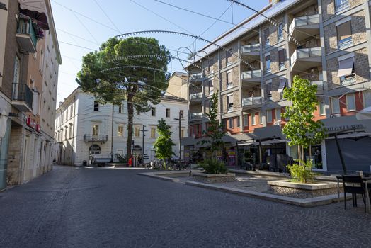 terni,italy august 21 2020:square Villa Glori in the center of the city of Terni
