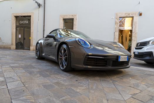 terni,italy august 21 2020:Porsche luxury sports car parked