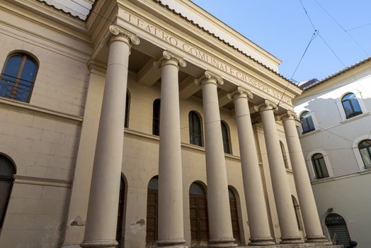 terni,italy august 21 2020:Verdi Theater in corso vecchio in the center of Terni