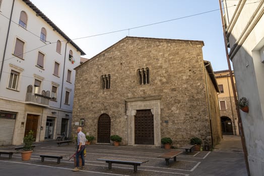 terni,italy august 21 2020:Church of San Lorenzo in via Corso Vecchio in the city of Terni