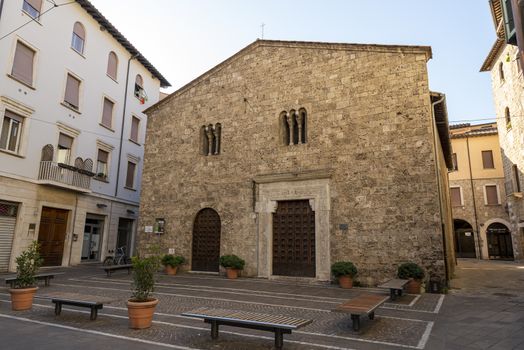 terni,italy august 21 2020:Church of San Lorenzo in via Corso Vecchio in the city of Terni