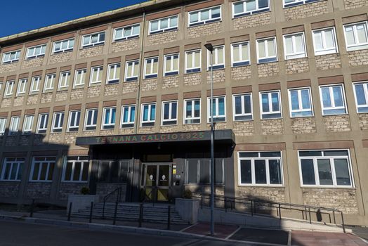 terni,italy august 21 2020:Ternana football club building in terni