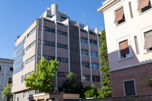terni,italy august 21 2020:Former INPS building in Viale della Stazione in Terni