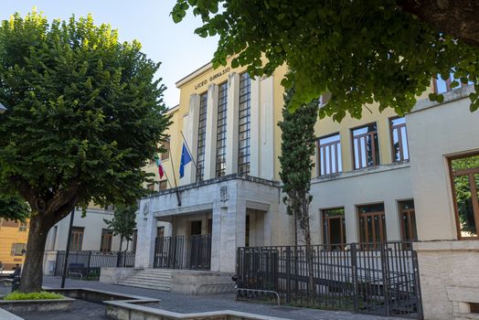 terni,italy august 21 2020:Classical linguistic high school in the center of Terni