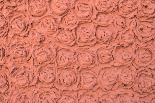 Decoration element, wall stucco, rose shape pattern. It can be used as background.