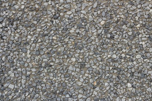 Fund consists of pebbles with colors of gray, blue and sand.