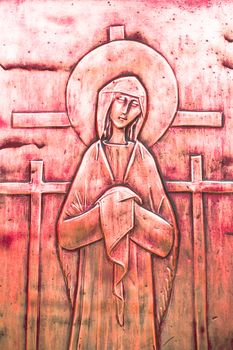 An icon depicting Jesus' passion and death.