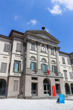 The Accademia Carrara is an art gallery and an academy of fine arts in Bergamo, Italy. Bergamo, ITALY - May 11, 2018.