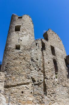 Doria's castle in Dolceaqua (Liguria), amazing medieval village of Italy.