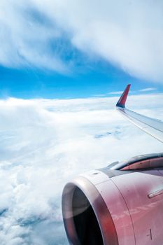 View from the window of the airplane