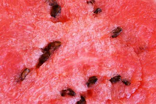 texture of red juicy watermelon for fruit background close-up