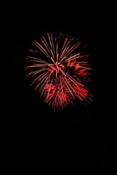 fireworks light up the sky, festive celebration