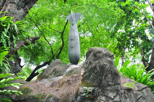 BANGKOK, THAILAND - AUGUST 10, 2018: Air-Raid Shelter  at the Dusit Zoo. Dusit Zoo will closing ceremony on August 31, 2018.