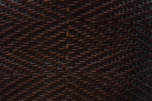 Thai style pattern nature background texture wicker surface for furniture material, Wooden weave texture background. Abstract decorative wooden textured basket weaving background