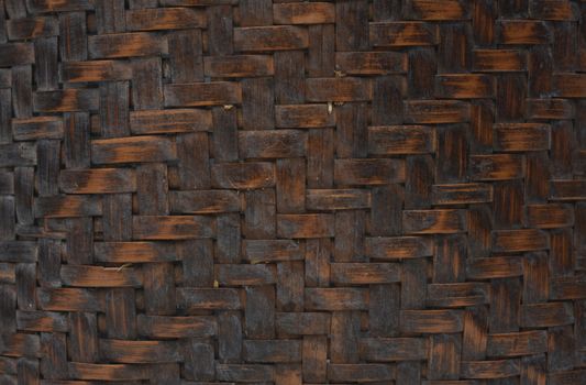 Thai style pattern nature background texture wicker surface for furniture material, Wooden weave texture background. Abstract decorative wooden textured basket weaving background