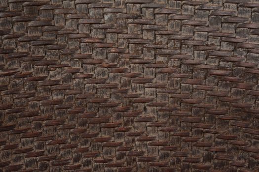 Thai style pattern nature background texture wicker surface for furniture material, Wooden weave texture background. Abstract decorative wooden textured basket weaving background