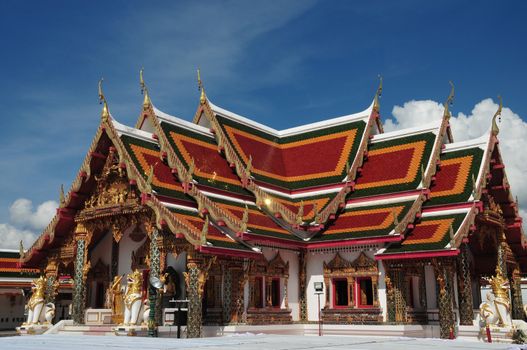 Sakon nakhon ,Thailand – October 23,2018 : Wat Phra That Choeng Chum, Sakon nakhon ,Thailand