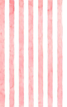 Pink vertical stripes. Handmade watercolor.Seamless pattern.