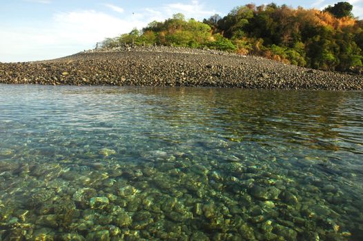 Beautiful stone on Koh Hin Ngam , Tarutao Marine National Park in Satun Province, Thailand