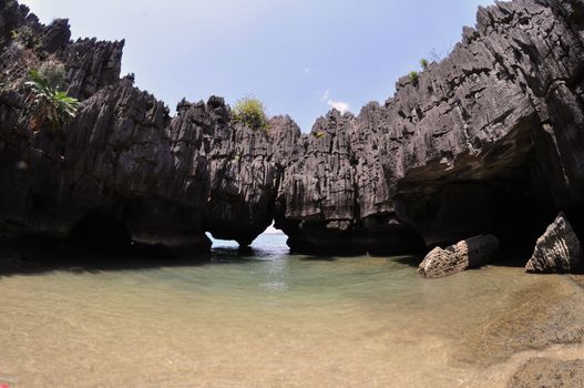 Stone Castle (Prasathinphanyod), Koh Khao Yai  is under Pae Tra Islands National Park in Satun Province, Thailand