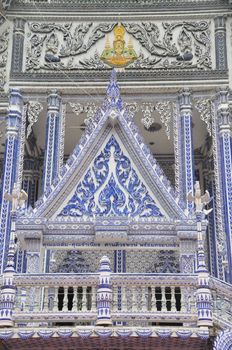 CHANTABURI, THAILAND โ€“ 4 AUGUST 2019 : Blue church,Pak Nam Khaem Nu Temple,Chathaburi,Thailand