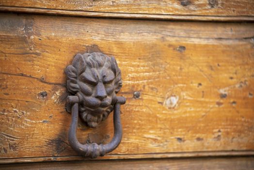 knock for an armored wooden outdoor door